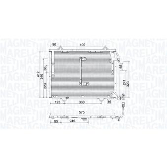 Condenseur, climatisation MAGNETI MARELLI