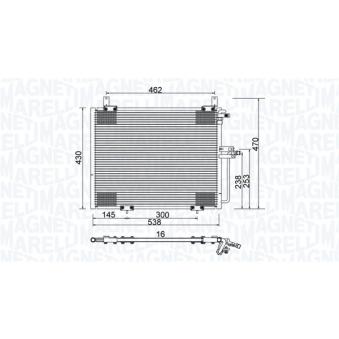 Condenseur, climatisation MAGNETI MARELLI