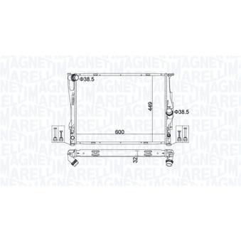 Radiateur, refroidissement du moteur MAGNETI MARELLI