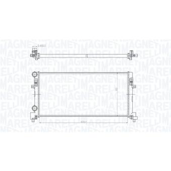 Radiateur, refroidissement du moteur MAGNETI MARELLI