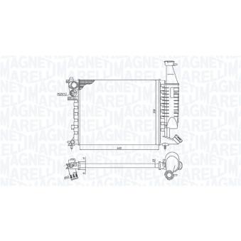 Radiateur, refroidissement du moteur MAGNETI MARELLI 350213186300