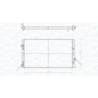 Radiateur, refroidissement du moteur MAGNETI MARELLI 350213190700