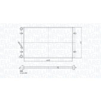 Radiateur, refroidissement du moteur MAGNETI MARELLI