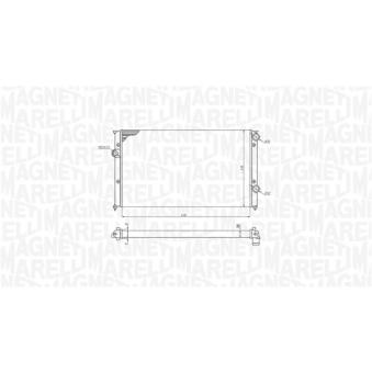 Radiateur, refroidissement du moteur MAGNETI MARELLI 350213191200