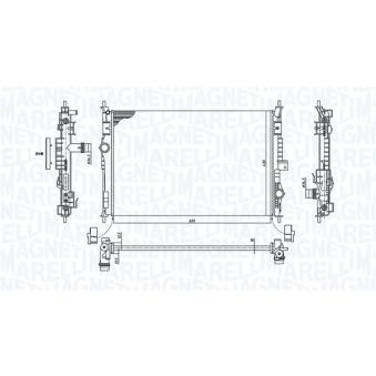 Radiateur, refroidissement du moteur MAGNETI MARELLI