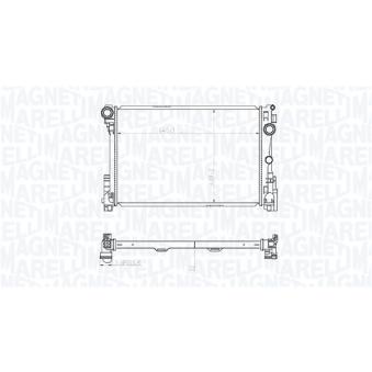 Radiateur, refroidissement du moteur MAGNETI MARELLI 350213220400