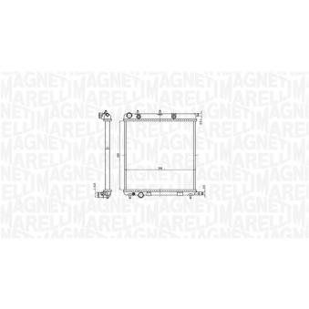Radiateur, refroidissement du moteur MAGNETI MARELLI 350213819000