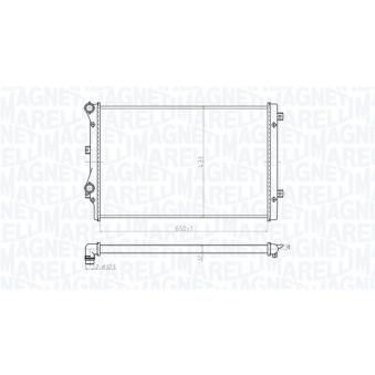 Radiateur, refroidissement du moteur MAGNETI MARELLI 350213852000