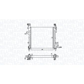 Radiateur, refroidissement du moteur MAGNETI MARELLI