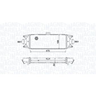 Intercooler, échangeur MAGNETI MARELLI