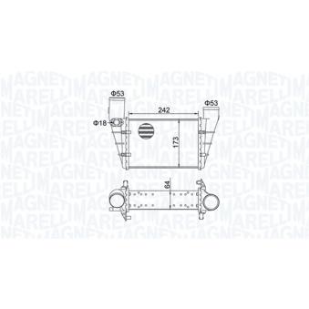 Intercooler, échangeur MAGNETI MARELLI