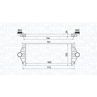 Intercooler, échangeur MAGNETI MARELLI