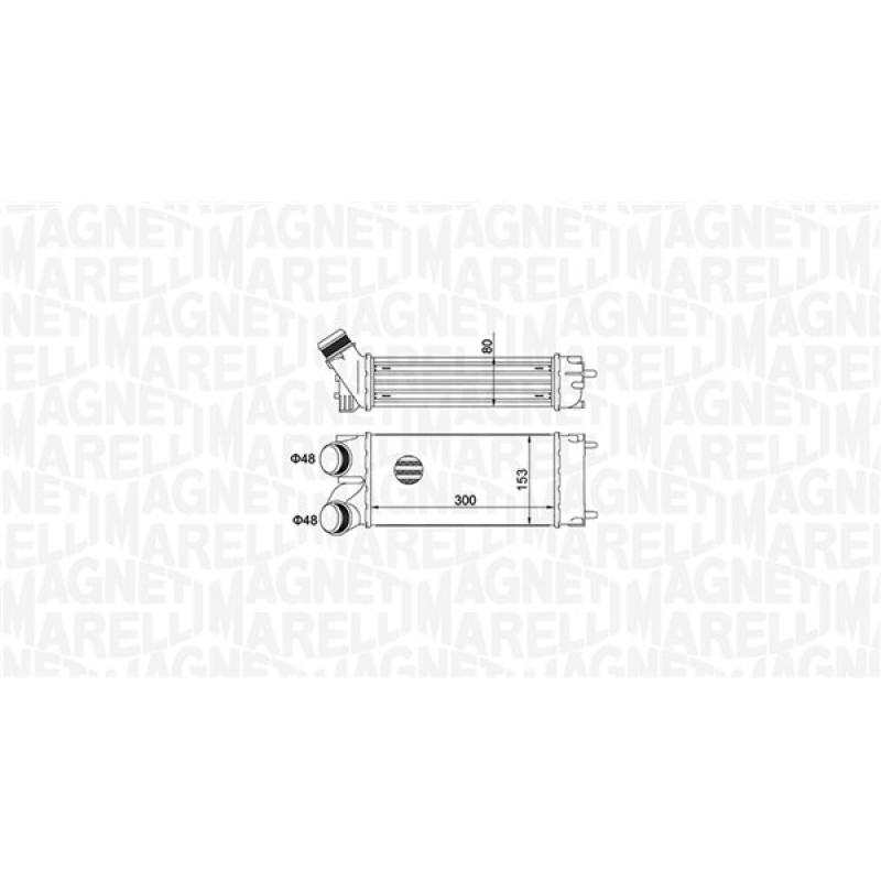 Intercooler, échangeur MAGNETI MARELLI 351319204670 - Visuel 1
