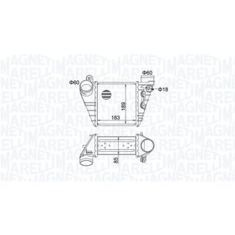 Intercooler, échangeur MAGNETI MARELLI