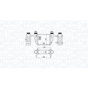 Intercooler, échangeur MAGNETI MARELLI