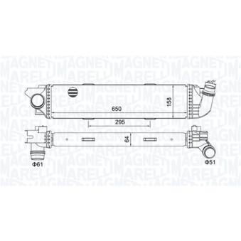 Intercooler, échangeur MAGNETI MARELLI