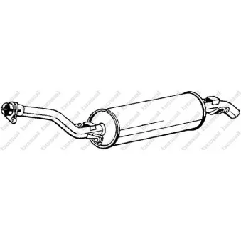 Silencieux arrière BOSAL 278-013