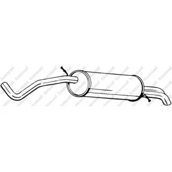 Silencieux arrière BOSAL 278-033