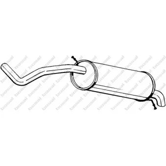 Silencieux arrière BOSAL 278-039