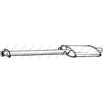 Silencieux central BOSAL 278-061
