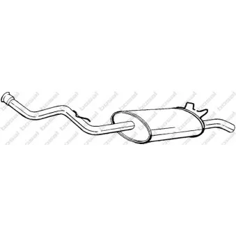 Silencieux arrière BOSAL