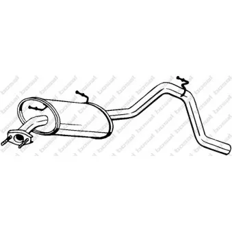 Silencieux arrière BOSAL 278-081