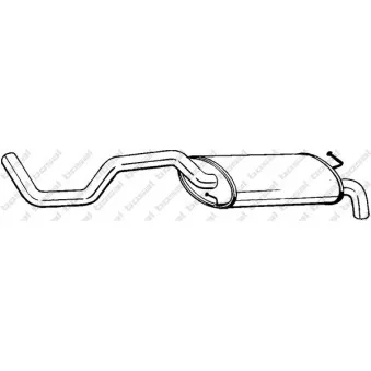 Silencieux arrière BOSAL 278-103
