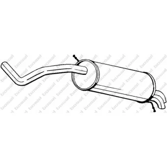 Silencieux arrière BOSAL 278-107