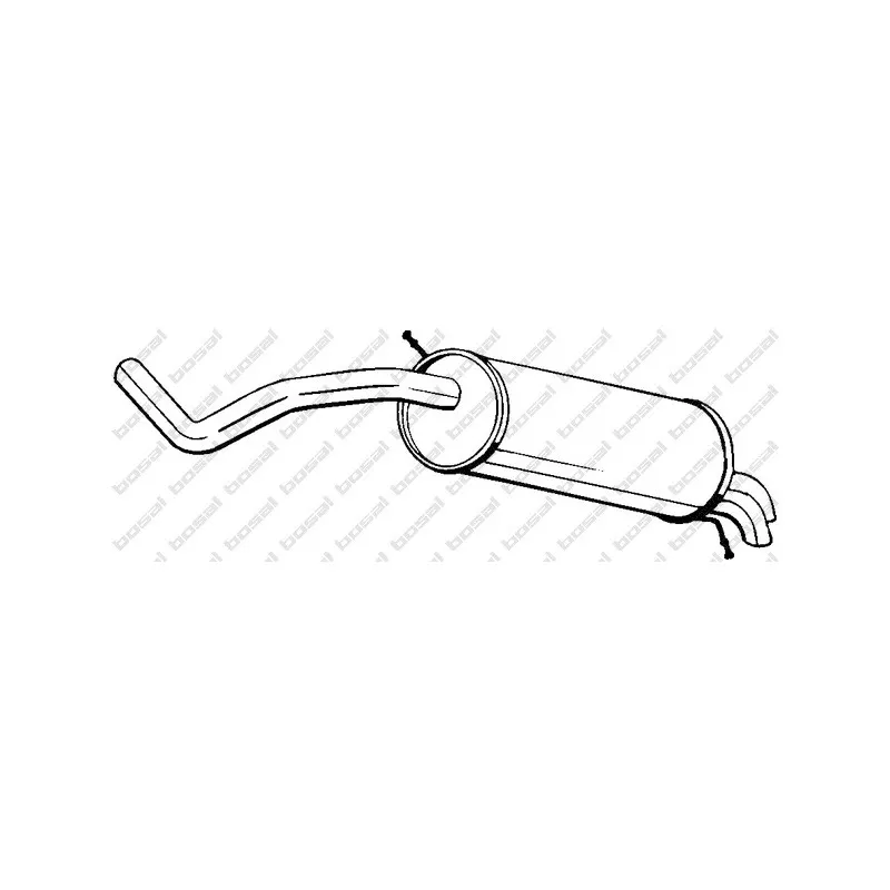 Silencieux arrière BOSAL 278-107