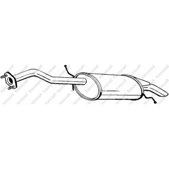 Silencieux arrière BOSAL