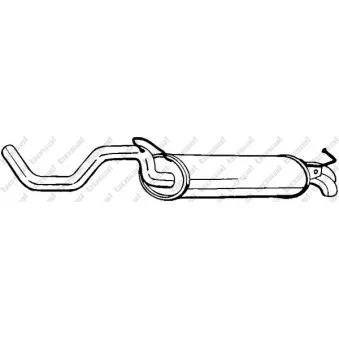 Silencieux arrière BOSAL 278-145