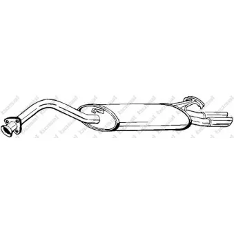 Silencieux arrière BOSAL 278-147