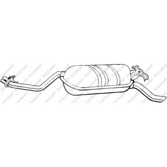 Silencieux arrière BOSAL 278-189