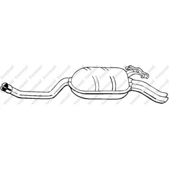 Silencieux arrière BOSAL 278-195