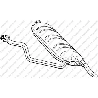 Silencieux arrière BOSAL 278-235