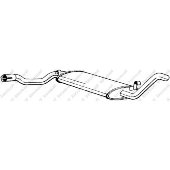 Silencieux central BOSAL 278-277