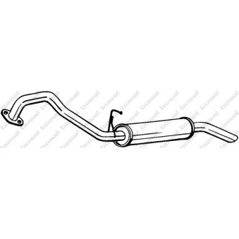 Silencieux arrière BOSAL 278-295