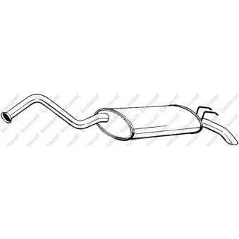 Silencieux arrière BOSAL 278-313