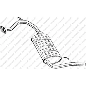 Silencieux arrière BOSAL 278-347