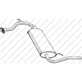 Silencieux arrière BOSAL 278-349