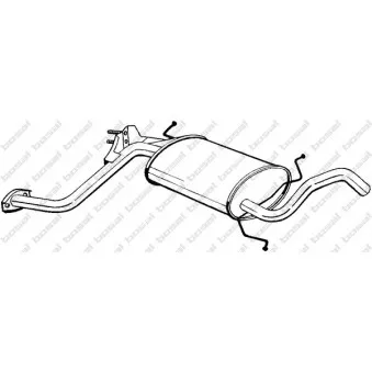 Silencieux central BOSAL 278-355