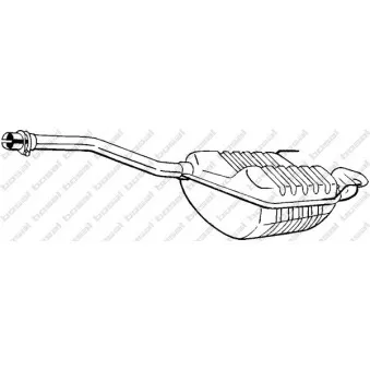 Silencieux arrière BOSAL 278-397