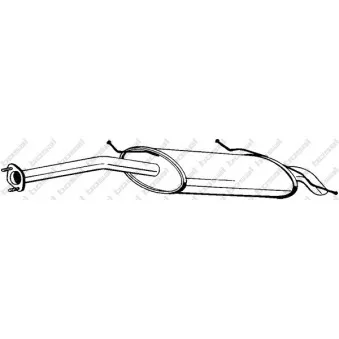 Silencieux arrière BOSAL 278-401