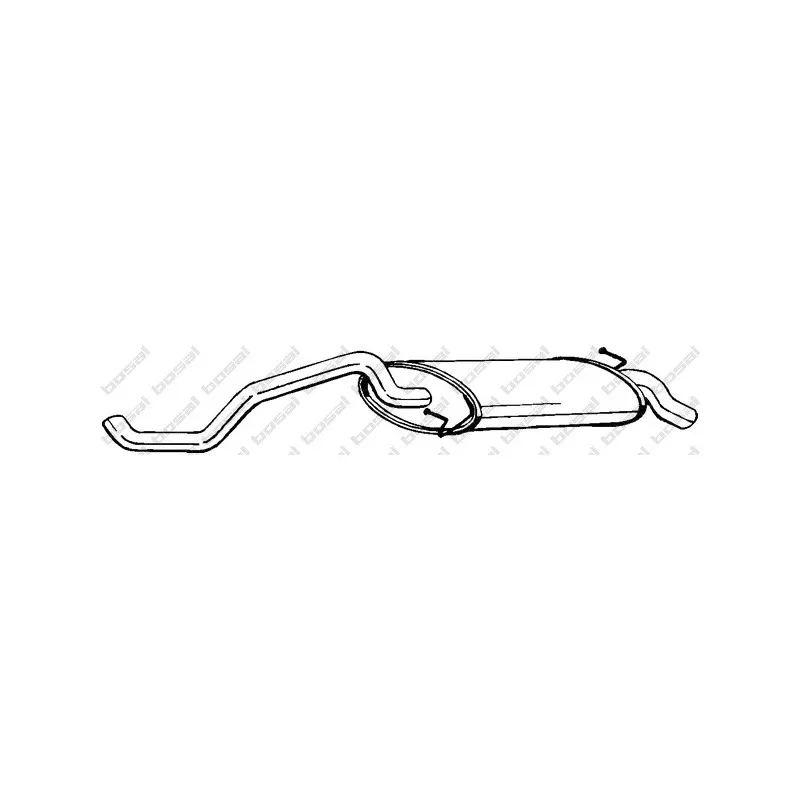 Silencieux arrière BOSAL 278-461