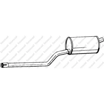 Silencieux central BOSAL 278-501