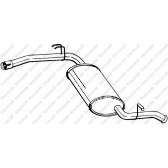 Silencieux arrière BOSAL 278-503