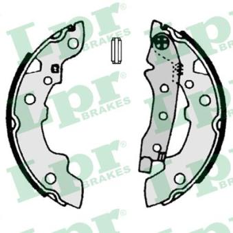 Jeu de mâchoires de frein LPR 00500