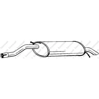 Silencieux arrière BOSAL 278-527