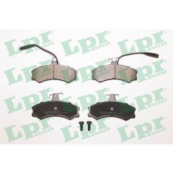 Jeu de 4 plaquettes de frein avant LPR