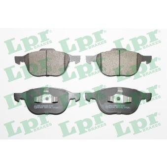 Jeu de 4 plaquettes de frein avant LPR